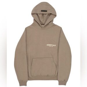 Essentials Fear of God Desert Taupe Hoodie – Size Extra Large – New With Tags